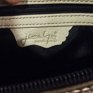 Jane Yoo Cream Leather Handbag